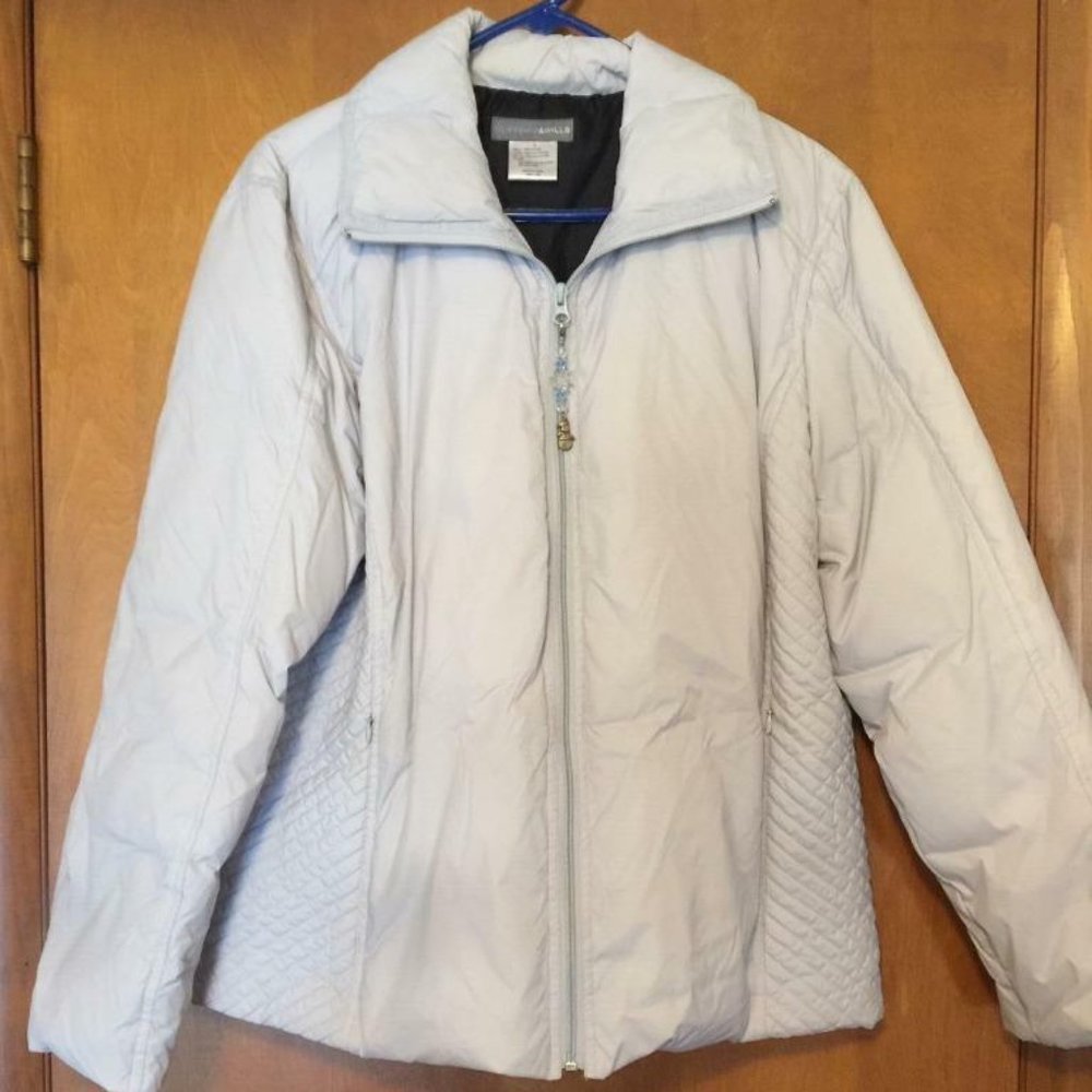 CLIFFORD & WILLS ICE BLUE DOWN& FEATHER SKI JACKET